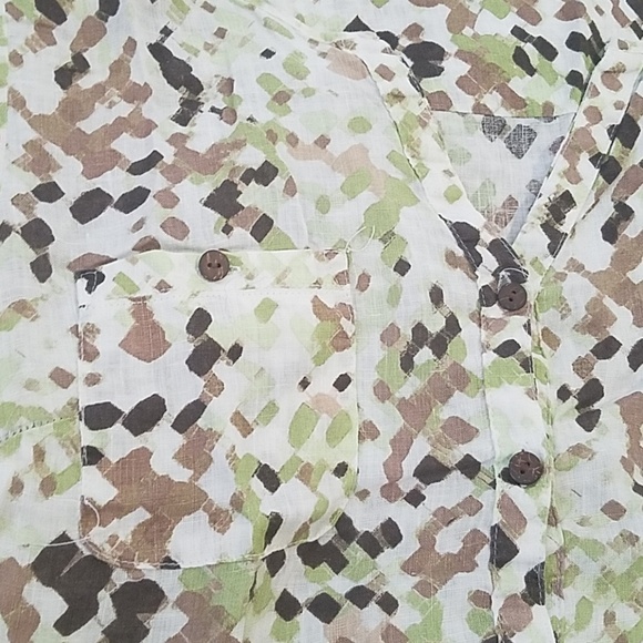 Linen button up blouse - Picture 3 of 7